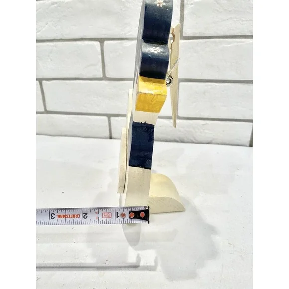 VTG‎ Handmade Wood Clothespin Duck Recipe,Memo,Note ,Card Holder Folk Art - Picture 10 of 11